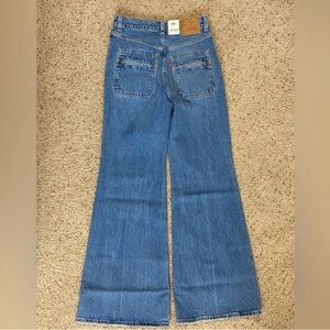 Levi’s Bell Vintage jeans.  New, never worn.  Retro, wide leg flare. High waist